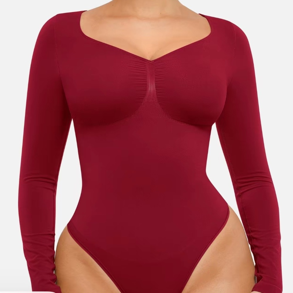 FeelinGirl Womenswear Seamless Long Sleeve Thong